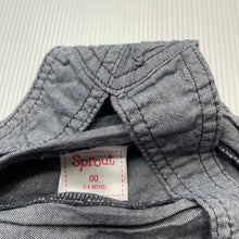 Load image into Gallery viewer, Boys Sprout, lightweight cotton overalls / shortalls, GUC, size 00,  