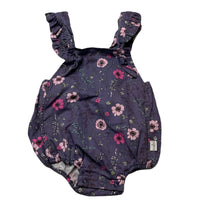 Load image into Gallery viewer, Girls Toshi, purple floral cotton summer romper, EUC, size 1,  