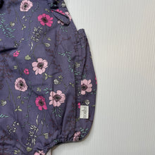 Load image into Gallery viewer, Girls Toshi, purple floral cotton summer romper, EUC, size 1,  