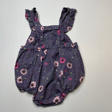Load image into Gallery viewer, Girls Toshi, purple floral cotton summer romper, EUC, size 1,  