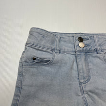Load image into Gallery viewer, Girls Anko, blue stretch denim shorts, adjustable, GUC, size 9,  