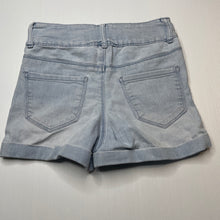 Load image into Gallery viewer, Girls Anko, blue stretch denim shorts, adjustable, GUC, size 9,  
