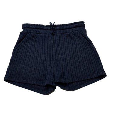 Girls Anko, blue ribbed shorts, elasticated, GUC, size 6,  