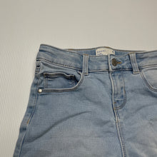 Load image into Gallery viewer, Girls Target, stretch knit denim shorts, adjustable, GUC, size 7,  