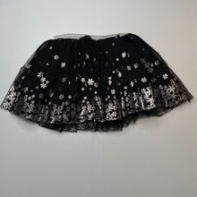 Load image into Gallery viewer, Girls Mango, lined black &amp; silver tulle skirt, elasticated, L: 26.5cm, EUC, size 5,  