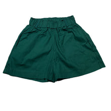Load image into Gallery viewer, Girls green, lightweight shorts, elasticated, EUC, size 5,  