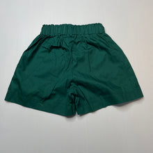 Load image into Gallery viewer, Girls green, lightweight shorts, elasticated, EUC, size 5,  