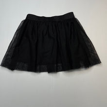 Load image into Gallery viewer, Girls H&amp;T, lined black tulle skirt, elasticated, L: 27cm, GUC, size 5,  