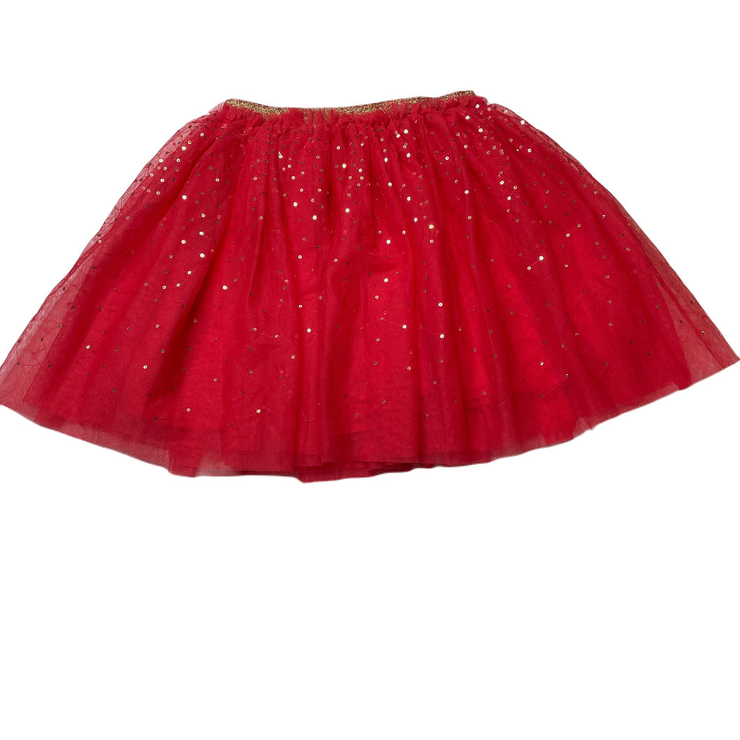 Girls Target, lined tulle & sequin skirt, elasticated, L: 36cm, EUC, size 8,  