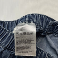 Load image into Gallery viewer, Girls H&amp;M, soft feel lightweight denim shorts, elasticated, GUC, size 0,  