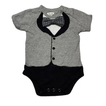 Load image into Gallery viewer, Boys Frenchi Mini Couture, soft cotton novelty romper, EUC, size 00,  