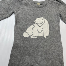 Load image into Gallery viewer, unisex Petite Papinelle, soft feel knitted cotton romper, EUC, size 000,  