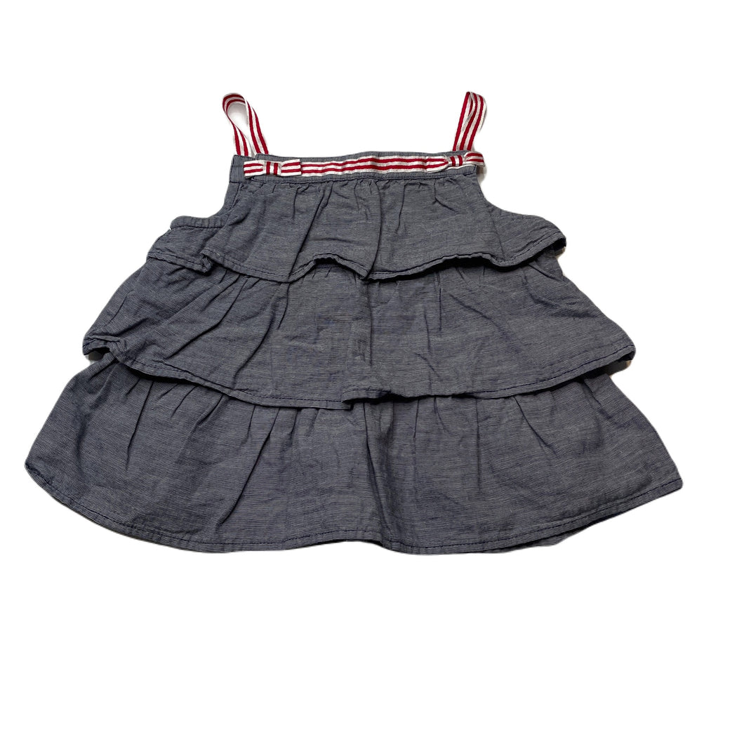Girls Gymboree, tiered cotton summer top, EUC, size 0,  