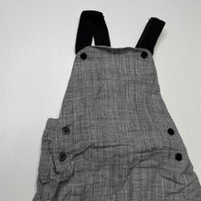 Load image into Gallery viewer, Boys Bebe by Minihaha, lined lightweight cotton overalls / romper, EUC, size 00,  