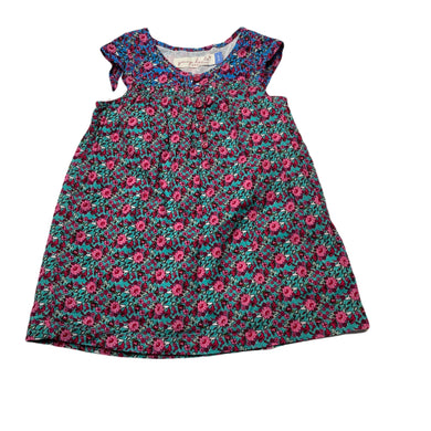 Girls Young Hearts, lined lightweight floral cotton dress, EUC, size 1, L: 40cm