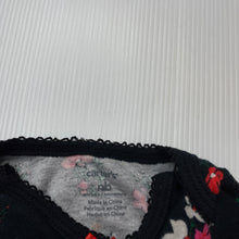 Load image into Gallery viewer, Girls Carters, floral soft cotton bodysuit / romper, GUC, size 0000,  