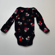 Load image into Gallery viewer, Girls Carters, floral soft cotton bodysuit / romper, GUC, size 0000,  