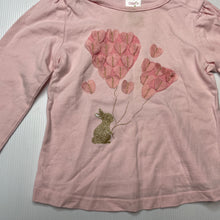 Load image into Gallery viewer, Girls Ollies Place, pink cotton long sleeve t-shirt top, GUC, size 1,  