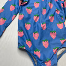 Load image into Gallery viewer, Girls Cotton On, long sleeve swim one-piece, pilling on bottom, FUC, size 1,  
