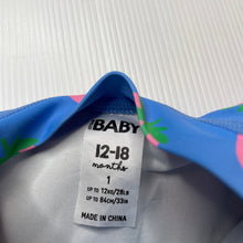 Load image into Gallery viewer, Girls Cotton On, long sleeve swim one-piece, pilling on bottom, FUC, size 1,  