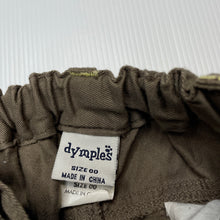Load image into Gallery viewer, Boys Dymples, cotton cargo shorts, adjustable, EUC, size 00,  