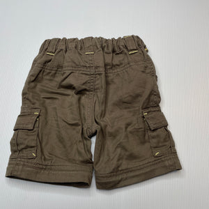 Boys Dymples, cotton cargo shorts, adjustable, EUC, size 00,  