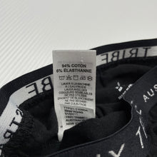 Load image into Gallery viewer, Boys Tiny Tribe, green &amp; black stretchy leggings / bottoms, EUC, size 0,  