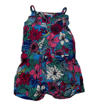 Load image into Gallery viewer, Girls Pumpkin Patch, lightweight colourful floral playsuit / romper, GUC, size 0,  