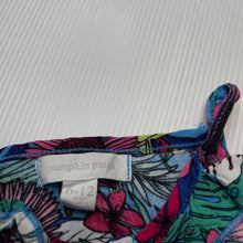 Load image into Gallery viewer, Girls Pumpkin Patch, lightweight colourful floral playsuit / romper, GUC, size 0,  