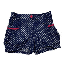 Load image into Gallery viewer, Girls Young Hearts, navy lightweight cotton shorts, elasticated, EUC, size 1,  