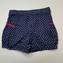 Load image into Gallery viewer, Girls Young Hearts, navy lightweight cotton shorts, elasticated, EUC, size 1,  