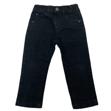 Load image into Gallery viewer, Boys Anko, black stretch denim jeans, adjustable, Inside leg: 27.5cm, EUC, size 2,  