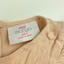 Load image into Gallery viewer, Girls Mango, embroidered viscose playsuit, GUC, size 5,  