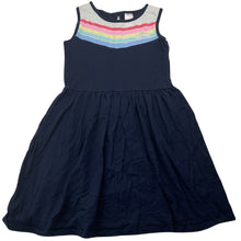 Load image into Gallery viewer, Girls Target, navy cotton casual dress, FUC, size 5, L: 58cm