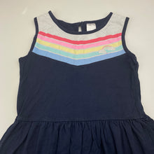 Load image into Gallery viewer, Girls Target, navy cotton casual dress, FUC, size 5, L: 58cm
