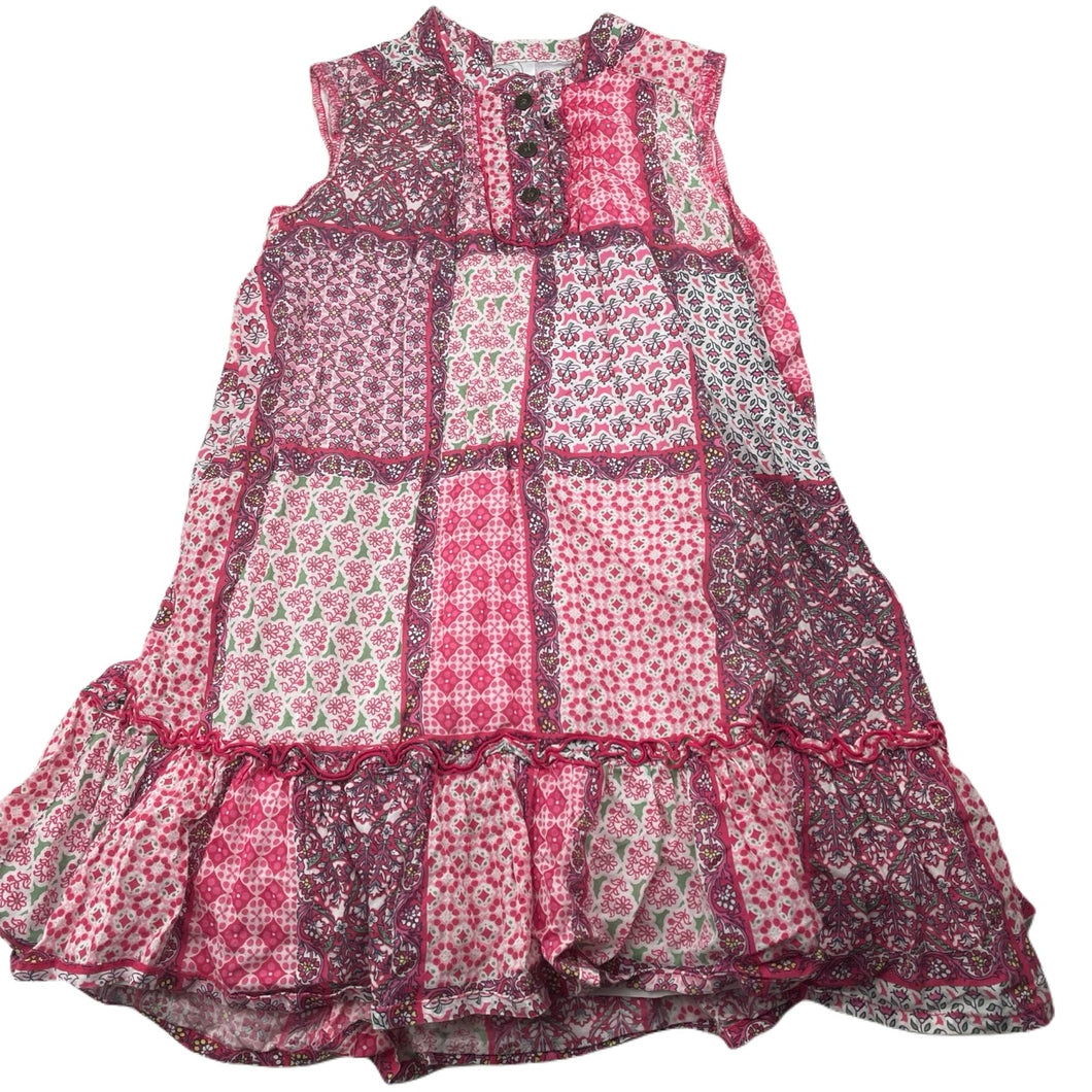 Girls Target, lined lightweight floral cotton dress, GUC, size 5, L: 57cm