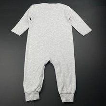 Load image into Gallery viewer, unisex Dymples, grey marle soft feel romper, EUC, size 0,  