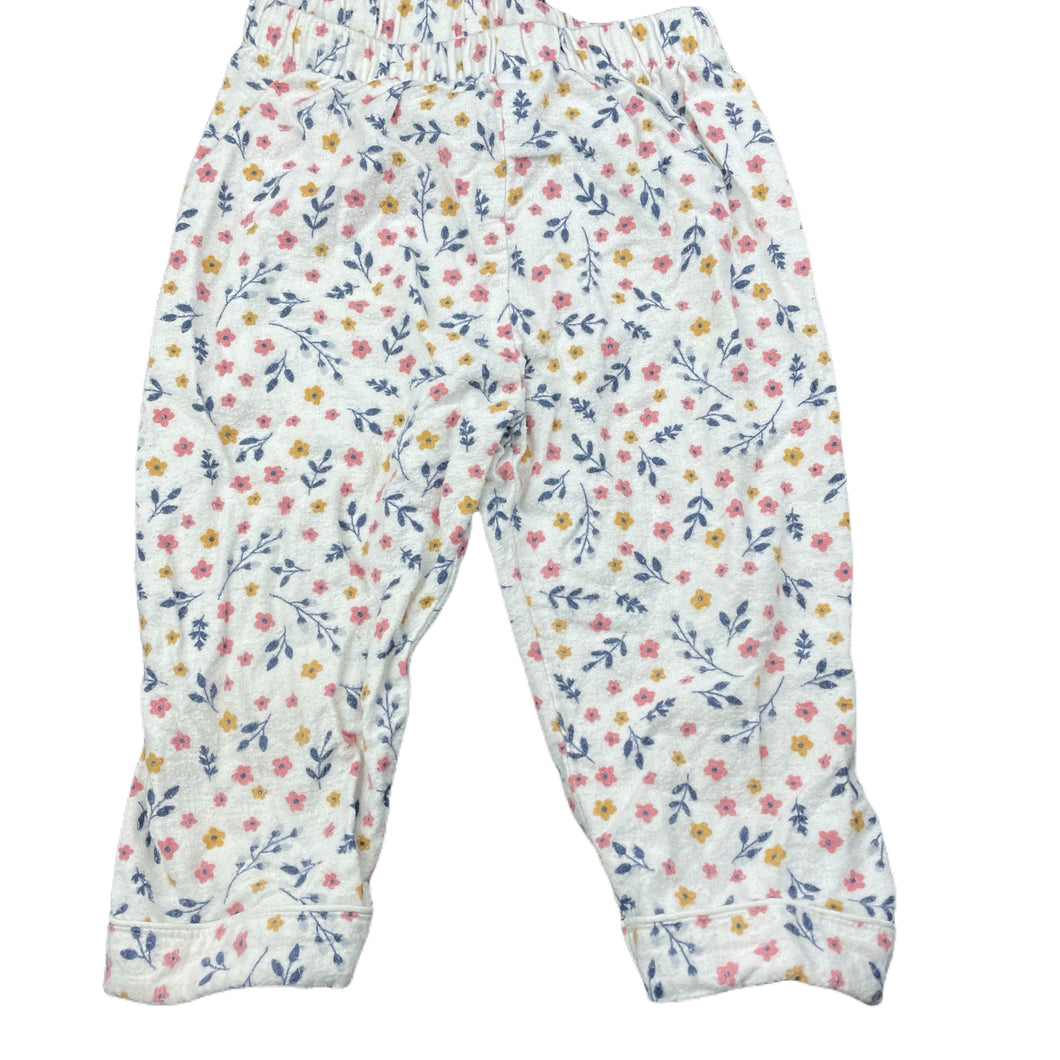 Girls Anko, floral flannel cotton pyjama pants, FUC, size 1,  