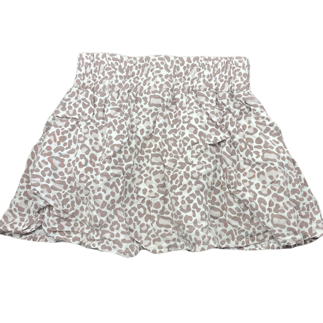 Girls Seed, lined viscose animal print skirt, elasticated, L: 25.5cm, GUC, size 4-5,  