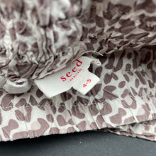 Load image into Gallery viewer, Girls Seed, lined viscose animal print skirt, elasticated, L: 25.5cm, GUC, size 4-5,  