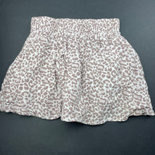 Load image into Gallery viewer, Girls Seed, lined viscose animal print skirt, elasticated, L: 25.5cm, GUC, size 4-5,  