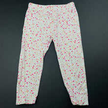 Load image into Gallery viewer, Girls Dymples, floral stretchy leggings, Inside leg: 25cm, EUC, size 1,  