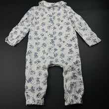 Load image into Gallery viewer, Girls Tu, floral cotton romper, EUC, size 1,  