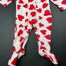 Load image into Gallery viewer, Girls DUNNES STORES, cotton coverall / romper, hearts, GUC, size 000,  