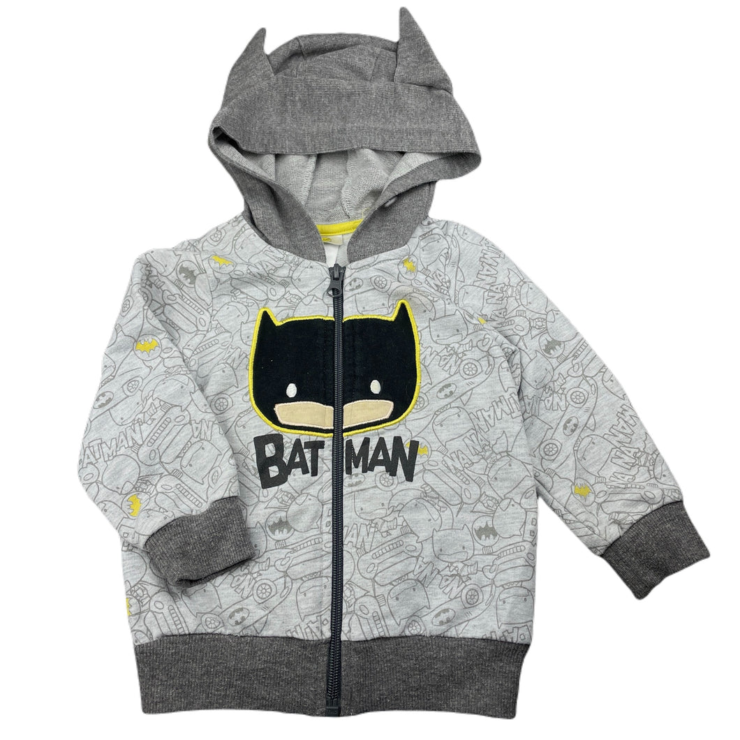 Boys DC Comics, Batman lightweight zip hoodie sweater, FUC, size 1,  