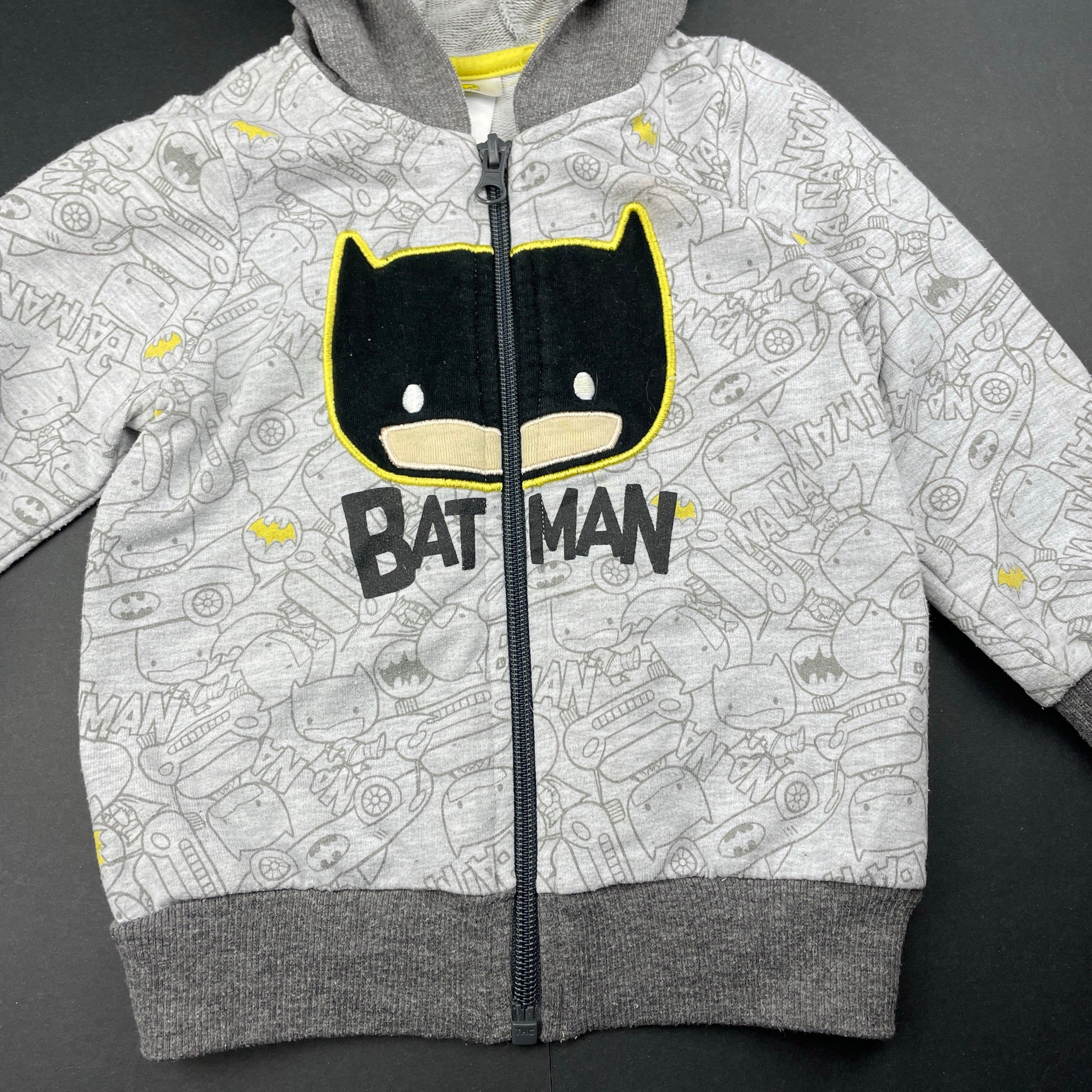 DC Comics Batman lightweight zip hoodie sweater FUC size 1 DaisyChainClothing