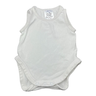 unisex Dymples, ribbed cotton singletsuit / romper, EUC, size 0000,  