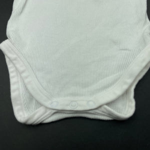 unisex Dymples, ribbed cotton singletsuit / romper, EUC, size 0000,  