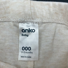 Load image into Gallery viewer, unisex Anko, soft cotton footed leggings / bottoms, EUC, size 000,  