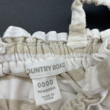 Load image into Gallery viewer, Girls Country Road, metallic stripe summer romper, EUC, size 0000,  